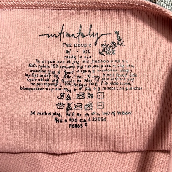 Free People Intimately Andi Square Neck Ribbed Seamless Longline Bralette - Picture 8 of 8